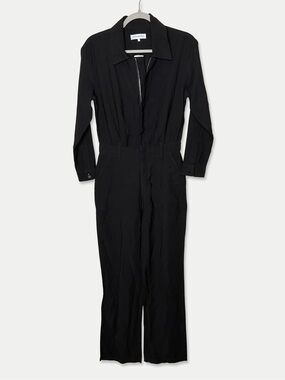WeWoreWhat Black Utility Jumpsuit Size M NWT Long Sleeve Boiler Suit